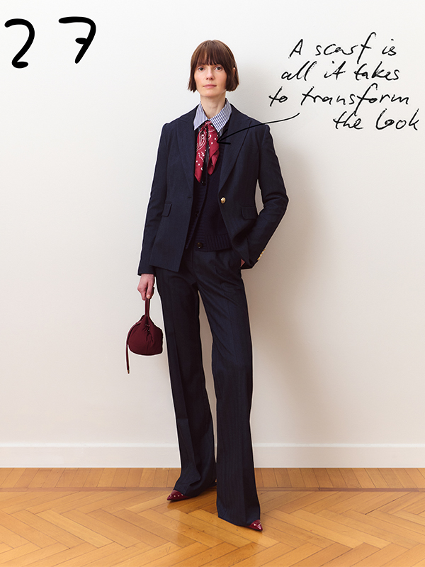 Blazer aus Gabardine in Jeans-Optik